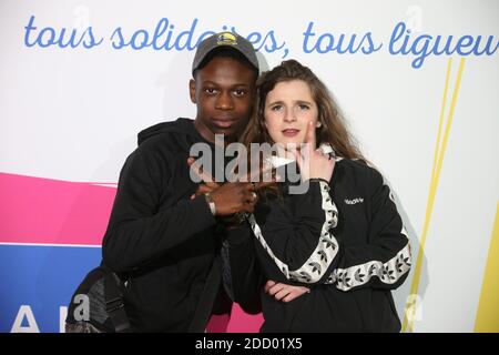 Esther Valding et Azize Diabate Abdoulaye lors des 100 ans de la Creation de La Ligue contre le Cancer a La Cite des Sciences a Paris, France le 14 Mars 2018. Foto von Jerome Domine/ABACAPRESS.COM Stockfoto