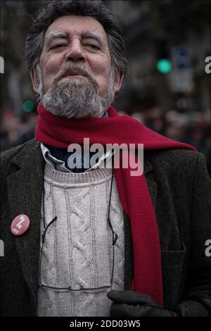 Französische Rentner nehmen an einer Demonstration Teil. Sie protestieren gegen das Regierungsprojekt, sie mehr zu besteuern (Erhöhung der CSG). Am 15. März 2018 in Paris, Frankreich. Foto von Khanh Renaud/ABACAPRESS.COM Stockfoto