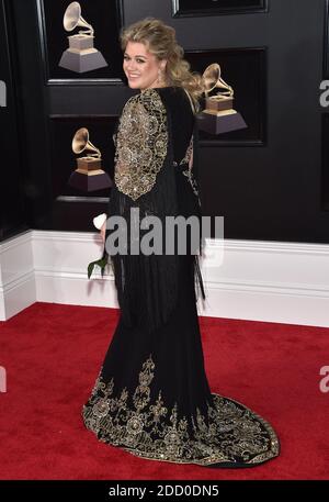 Kelly Clarkson nimmt am 28. Januar 2018 an den 60. Jährlichen GRAMMY Awards im Madison Square Garden in New York City, NY, USA Teil. Foto von Lionel Hahn/ABACAPRESS.COM Stockfoto