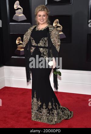 Kelly Clarkson nimmt am 28. Januar 2018 an den 60. Jährlichen GRAMMY Awards im Madison Square Garden in New York City, NY, USA Teil. Foto von Lionel Hahn/ABACAPRESS.COM Stockfoto