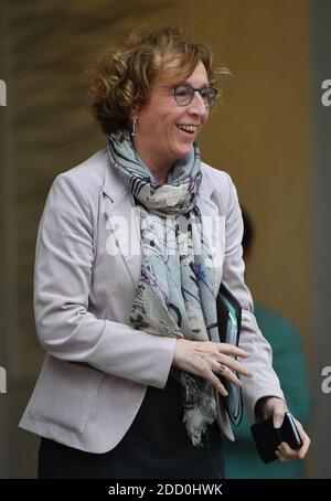 Der französische Arbeitsminister Muriel Penicaud verlässt den Elysee-Palast nach der wöchentlichen Kabinettssitzung am 31. Januar 2018 in Paris, Frankreich. Foto von Christian Liewig/ABACAPRESS.COM Stockfoto
