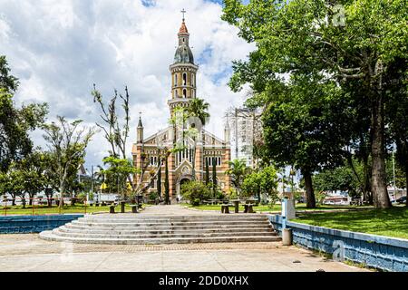 Sao Joao Batista Kirche. Sao Joao Batista, Santa Catarina, Brasilien. Stockfoto