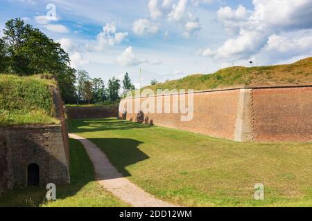 Jaromer (Jermer) : Josefov Festung (Pevnost Josefov, Josefstadt oder Josephstadt), Ravelin Nummer XVII in , Kralovehradecky, Region Hradec Kralove, Kön Stockfoto