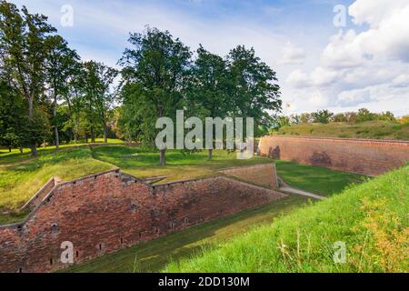 Jaromer (Jermer) : Josefov Festung (Pevnost Josefov, Josefstadt oder Josephstadt), Ravelin Nummer XVII in , Kralovehradecky, Region Hradec Kralove, Kön Stockfoto