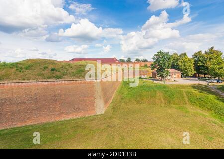 Jaromer (Jermer) : Josefov Festung (Pevnost Josefov, Josefstadt oder Josephstadt), Ravelin Nummer XVII in , Kralovehradecky, Region Hradec Kralove, Kön Stockfoto