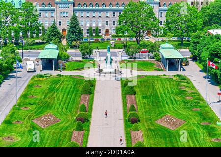 Saint Joseph Oratoire Gardens, Montreal, Kanada Stockfoto