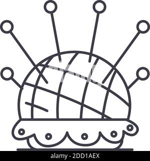 Pinball-Symbol, lineare isolierte Illustration, dünne Linie Vektor, Web-Design-Zeichen, Kontur Konzept Symbol mit editierbaren Kontur auf weißem Hintergrund. Stock Vektor