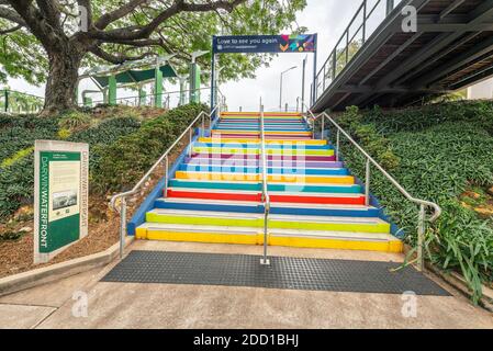 Blick auf die Darwin City Waterfront, Northern Territory, Australien. Stockfoto