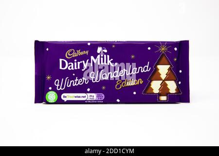 Cadbury Dairy Milk Winter Wonderland Stockfoto