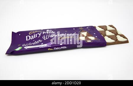 Cadbury Dairy Milk Winter Wonderland Stockfoto