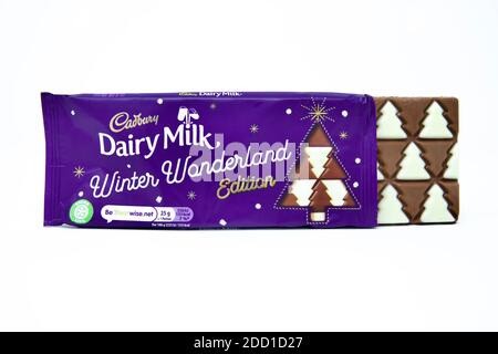 Cadbury Dairy Milk Winter Wonderland Stockfoto