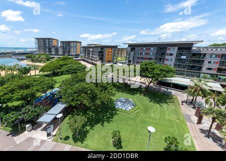 Darwin, Australien; 24. März 2020 - BLICK auf die Darwin City Waterfront, Northern Territory, Australien. Stockfoto