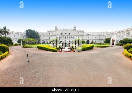 Jai Vilas Mahal Palace ist ein neunzehnten Jahrhundert Palast in Gwalior Stadt, Madhya Pradesh Staat in Indien Stockfoto