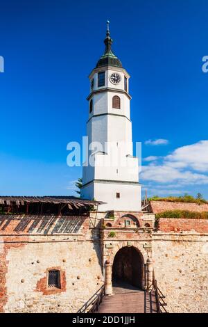 Stambol Gate und Sahat Kula Uhrenturm in Belgrad Festung Kalemegdan in Belgrad in Serbien Stockfoto