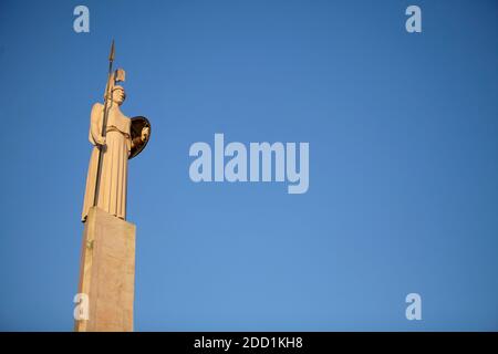 Athena Statue in Athen Griechenland Stockfoto