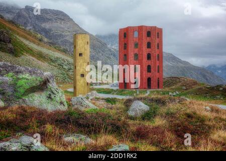 Julier Pass, Oberengadin, Graubünden, Schweiz, Europa Stockfoto