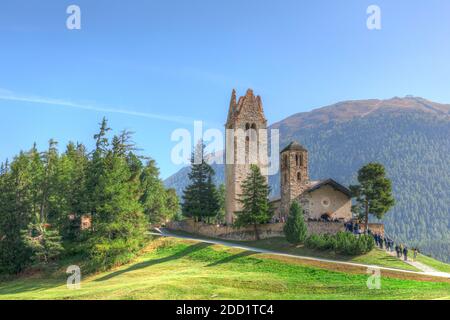 San Gian, Celerina, Graubünden, Schweiz, Europa Stockfoto