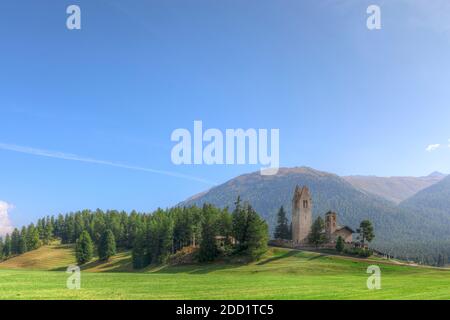 San Gian, Celerina, Graubünden, Schweiz, Europa Stockfoto