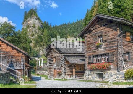 St. Martin, Calfeisental, St. Gallen, Schweiz, Europa Stockfoto