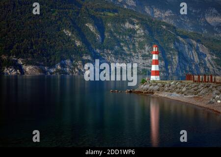 Walensee, Quarten, St. Gallen, Schweiz, Europa Stockfoto