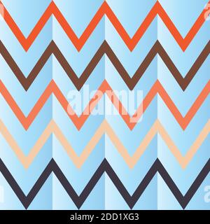 Nahtlose Vektor-Chevron Zick-Zack-Muster bestehend aus vintage Farbstreifen. Bunte geometrische abstrakte Hintergrund bereit für den Druck und Textil. Stock Vektor