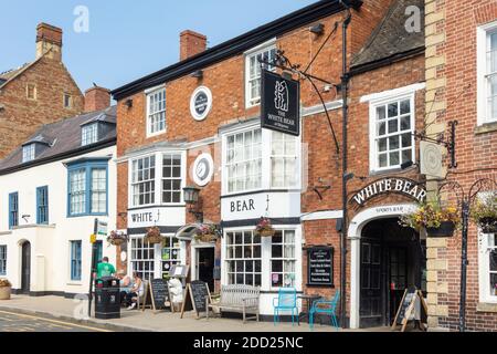 The White Bear Inn, Market Square, High Street, Shipston-on-Stour, Warwickshire, England, Großbritannien Stockfoto
