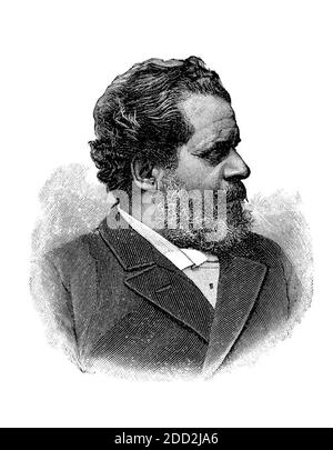 1888 ca., ITALIEN : der berühmte italienische Dichter Giosué CARDUCCI ( 1835 - 1907 ). NOBELPREIS für LITERATUR im Jahr 1906 . Unbekannter Kupferstecher .- Giosue - POETA - POESIA - LYRIK - LETTERATURA - Premio Nobel - Letterato - FOTO STORICHE - GESCHICHTE - ILLUSTRATION - ILLUSTRATION - Gravur - incisione --- Archivio GBB Stockfoto