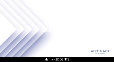 Weiße Banner-Vorlagen mit Papier geschnitten quadratischen Formen. Modernes, abstraktes Design. Stock Vektor