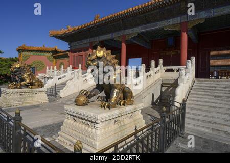 Die Verbotene Stadt - Huangji Palast Stockfoto