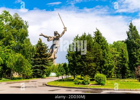 Wolgograd, Russland - 26. MAI 2019: Mutterland Anrufe Denkmal in Wolgograd, Russland Stockfoto