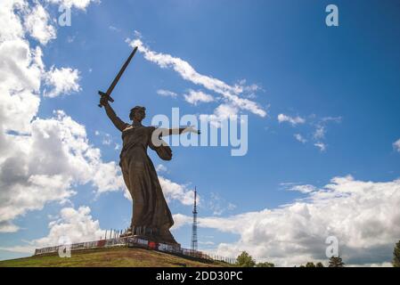 Wolgograd, Russland - 26. MAI 2019: Mutterland Anrufe Denkmal in Wolgograd, Russland Stockfoto