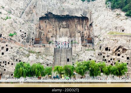 Longmen-Grotten, 001 Stockfoto