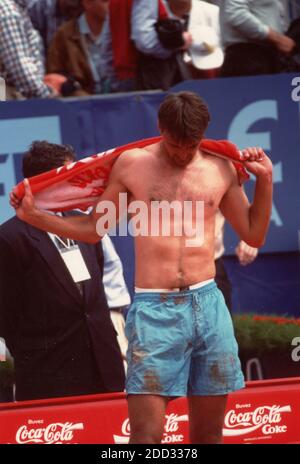 Kroatischer Tennisspieler Goran Ivanisevic, 1995 Stockfoto