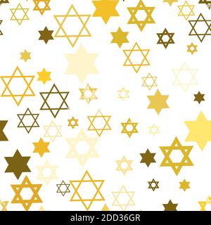 Star of David Nahtloses Muster Stock Vektor