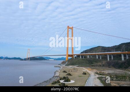 Zhoushan City, Zhejiang provinz Seereise xihoumen Brücke Stockfoto