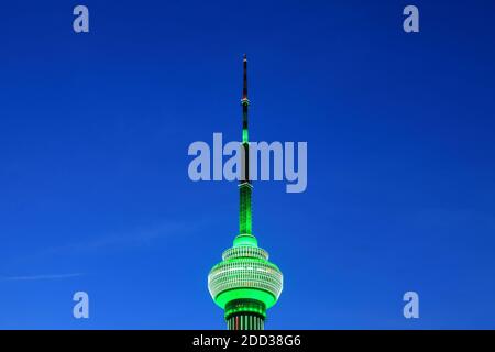 Das zentrale Fernsehturm Drehrestaurant Stockfoto