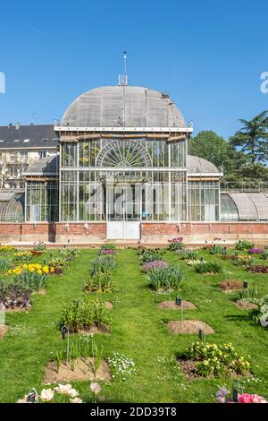 Nantes (Nordwestfrankreich): botanischer Garten „Jardin des plantes“ im Bezirk Saint-Donatien/Bahnhof, ausgezeichnet mit dem „Jardin remarquable“ Stockfoto