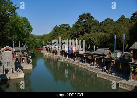 Der Sommerpalast in Peking Landschaft Stockfoto