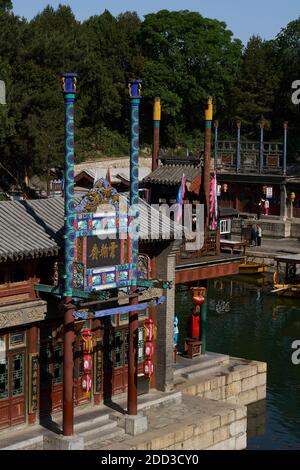 Der Sommerpalast in Peking Landschaft Stockfoto