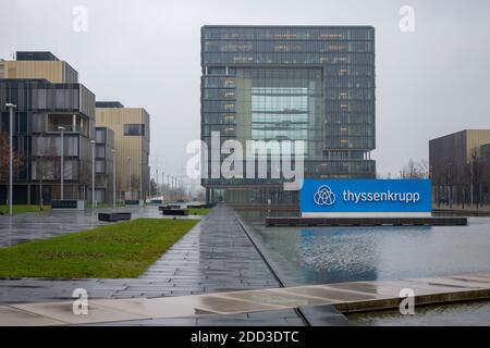 Hauptsitz der thyssenkrupp AG, Essen, Deutschland, 22.11.2020. Stockfoto