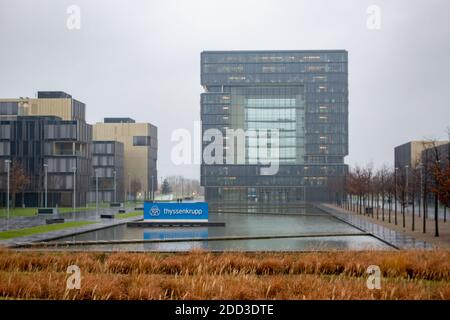 Hauptsitz der thyssenkrupp AG, Essen, Deutschland, 22.11.2020. Stockfoto