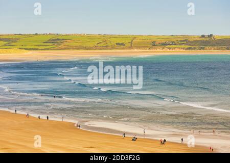 Tramore, County Waterford, Republik Irland. Eire. Tramore Strand oder Strand. Stockfoto