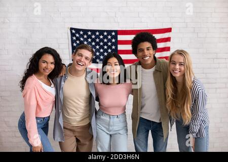 Spaß Bildung, Sprachkurse, Englisch lernen und Austausch von Studenten Stockfoto