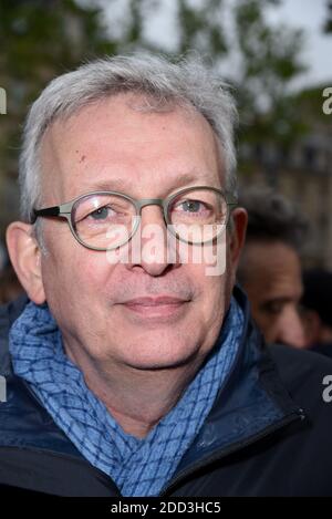 Pierre Laurent, Olivier Besancenot und Guillaume Balas der einheitliche Treffpunkt der Republik in Paris, Frankreich am 30. April 2018. Foto von Alain Apaydin/ABACAPRESS.COM Stockfoto