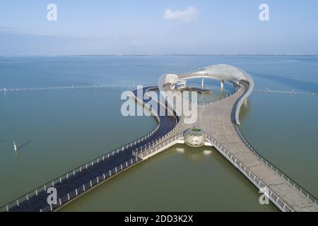 Suzhou Osten taihu See Lesung Stockfoto