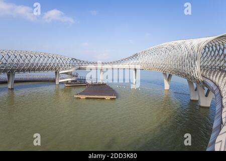 Suzhou Osten taihu See Lesung Stockfoto