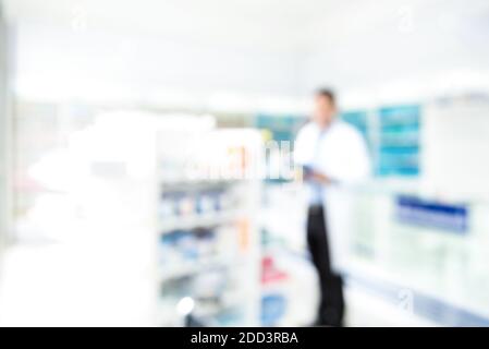 Blur Apotheke (Apotheke oder Kosmetikgeschäft) für Hintergrund Stockfoto