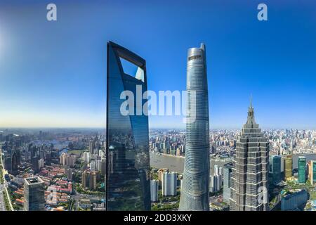 Shanghai-Städtebau Stockfoto