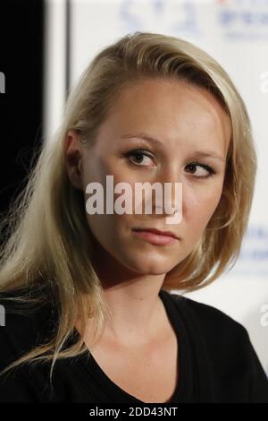 Marion Marechal, Direktorin von ISSEP, während einer Konferenz zum Thema "Finishing May 68" am 31. Mai 2018 in Paris, Frankreich. Foto von Henri Szwarc/ABACAPRESS.COM Stockfoto