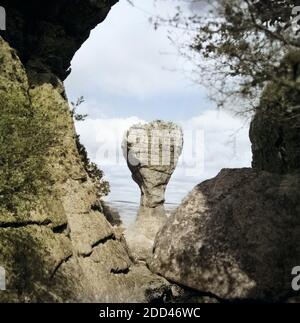 Imposante Truppenübungsplätze in Vila Velha, Brasilien 1966. Beeindruckende Naturlandschaften in Vila Velha, Brasilien 1966. Stockfoto